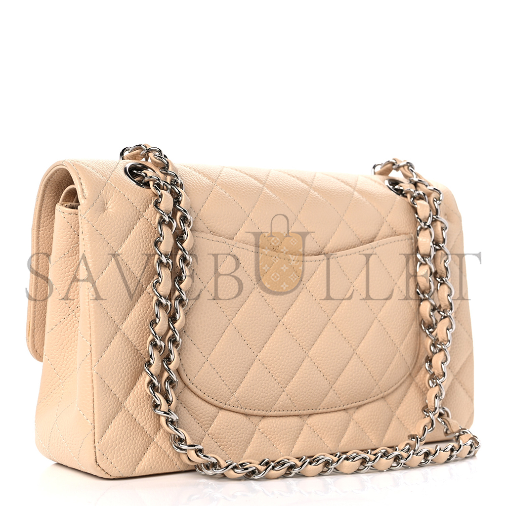 CHANEL MASTER MEDIUM CF SILVER BUCKLE (25.5*15.5*6.5cm)